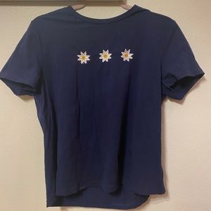 Cute Blue Flower Tee